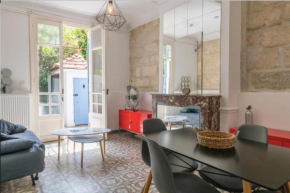Authentic apt with GARDEN with trees!